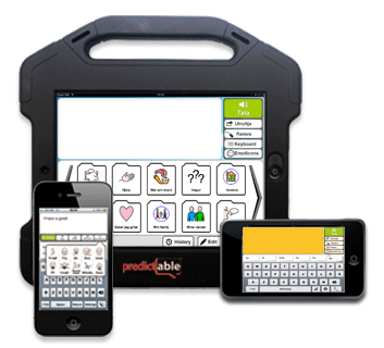 Bild på iPod touch, iPad och iPhone med program.