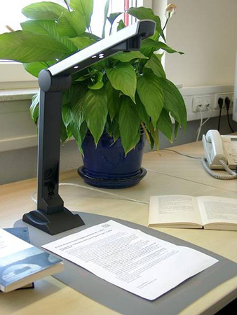 Bild på skanner i skrivbordsmiljö