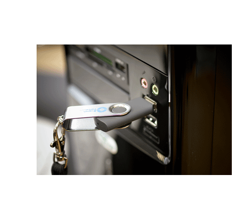 Bild på Usb-minne i dator